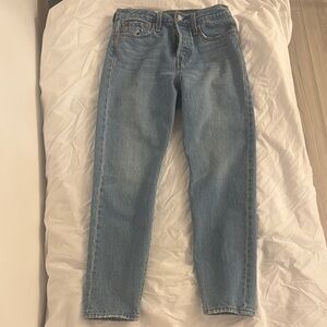 Levi's Womens Blue Straight Leg Jeans Classic Denim size 27